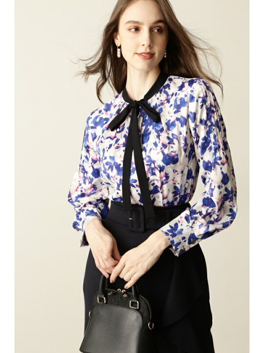 楽天市場】【SALE／60%OFF】◇グラフィカルフラワープリントブラウス  