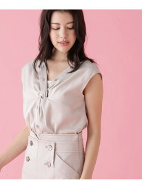 [美香さん着用]デニム調フロントクロスブラウス PINKY&DIANNE ピンキー アンド ダイアン トップス シャツ・ブラウス ブルー ベージュ【送料無料】[Rakuten Fashion]