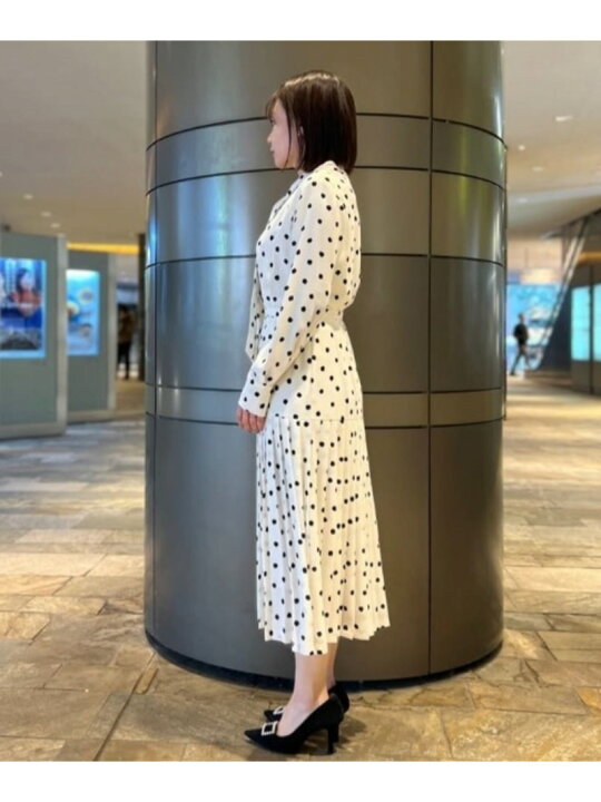 楽天市場】【SALE／30%OFF】◇ランダムドットプリーツワンピース 