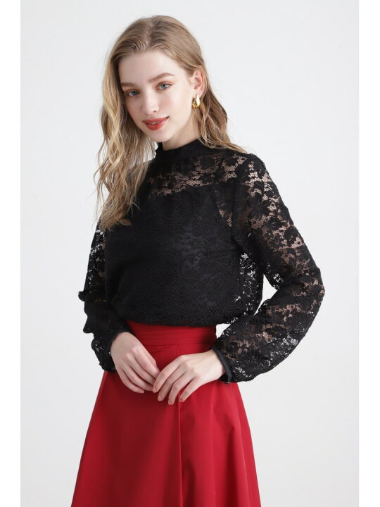 楽天市場】【SALE／37%OFF】◇コードレーススタンドブラウス  