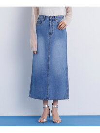 デニムマキシAラインスカート PINKY&DIANNE ピンキー アンド ダイアン スカート その他のスカート ネイビー ブルー【送料無料】[Rakuten Fashion]