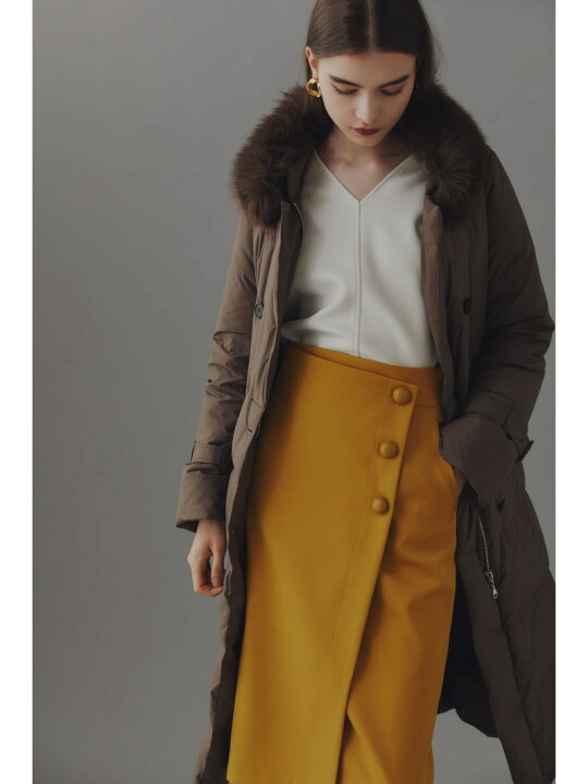 楽天市場】【SALE／50%OFF】◇フォーファー付きトレンチ風ダウンコート