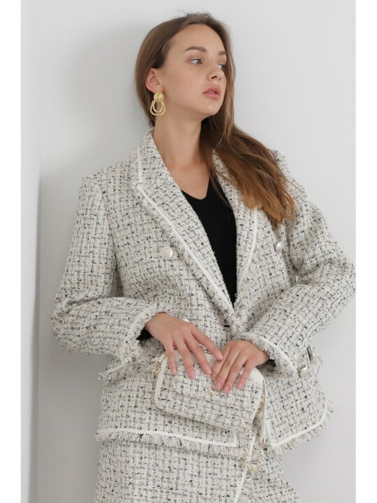 楽天市場】【SALE／50%OFF】ミックスツイードジャケット PINKY&DIANNE 