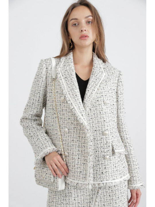 楽天市場】【SALE／50%OFF】ミックスツイードジャケット PINKY&DIANNE 