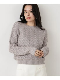 【SALE／57%OFF】◆ラメケーブルニットプルオーバー PINKY&DIANNE ピンキー アンド ダイアン トップス ニット ピンク シルバー【RBA_E】【送料無料】[Rakuten Fashion]