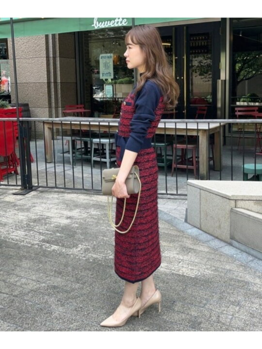 楽天市場】【SALE／40%OFF】◇ツイードコンビニットワンピース  