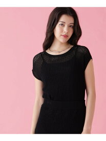 [美香さん着用]メッシュニットプルオーバー PINKY&DIANNE ピンキー アンド ダイアン トップス ニット ブラック ブルー【送料無料】[Rakuten Fashion]