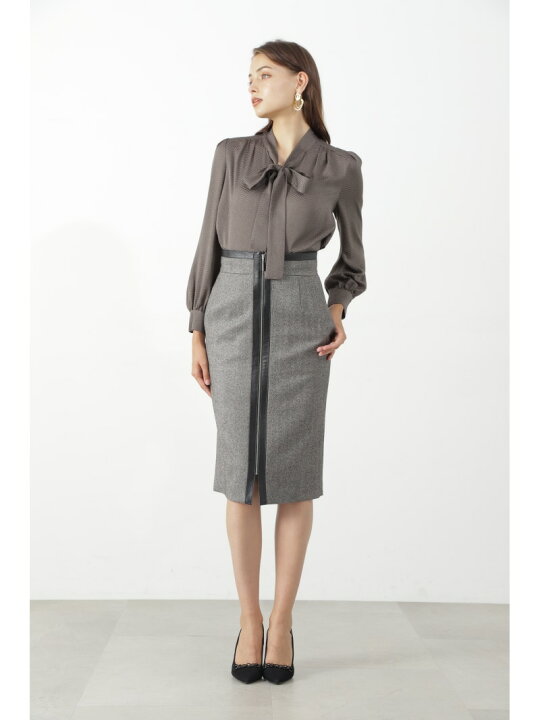 楽天市場】【SALE／50%OFF】◇レザーコンビタイトスカート 