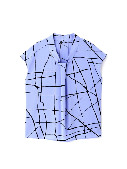 楽天市場】【SALE／50%OFF】◇ラインプリントタックブラウス 