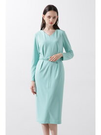 ◆シャーリングベルトVネックワンピース PINKY&DIANNE ピンキー アンド ダイアン ワンピース・ドレス ワンピース ネイビー【送料無料】[Rakuten Fashion]