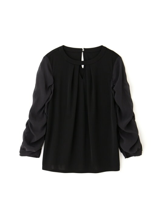 楽天市場】【SALE／50%OFF】ギャザースリーブコンビカットソー 