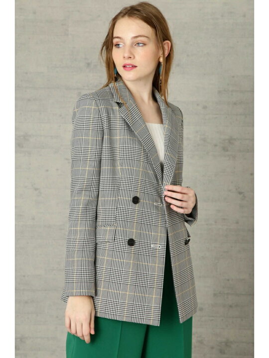 楽天市場】【SALE／70%OFF】グレンチェックダブルブレストジャケット 