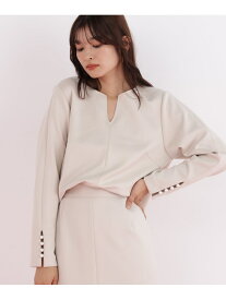 【SALE／20%OFF】パールビーズスリーブジャージトップス PINKY&DIANNE ピンキー アンド ダイアン トップス シャツ・ブラウス ネイビー ベージュ【RBA_E】【送料無料】[Rakuten Fashion]