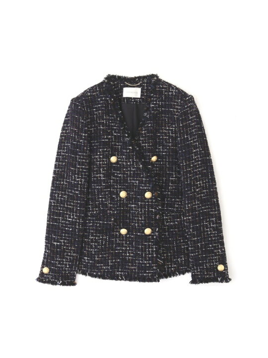 楽天市場】【SALE／60%OFF】◇ダブルボタンツイードジャケット 