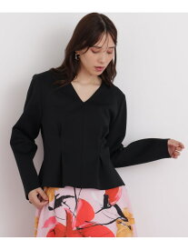 【SALE／32%OFF】タックフレアダンボールブラウス PINKY&DIANNE ピンキー アンド ダイアン トップス シャツ・ブラウス ベージュ ブラック【RBA_E】【送料無料】[Rakuten Fashion]