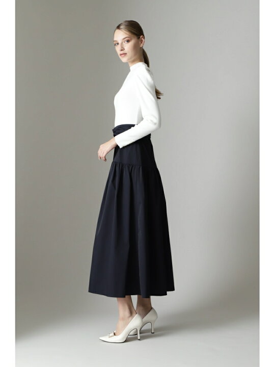 楽天市場】【SALE／60%OFF】ニットコンビタフタワンピース 