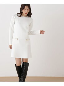 【SALE／37%OFF】◆ダンボールニットミニワンピース PINKY&DIANNE ピンキー アンド ダイアン ワンピース・ドレス ワンピース ホワイト ブラック【RBA_E】【送料無料】[Rakuten Fashion]