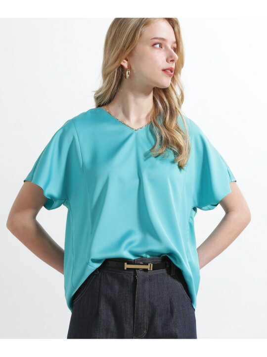 楽天市場】【SALE／49%OFF】◇Vネックサテンプルオーバー PINKY&DIANNE 