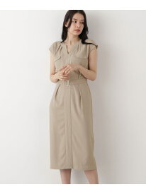 【SALE／40%OFF】◆ベルト付きウエストタックワンピース PINKY&DIANNE ピンキー アンド ダイアン ワンピース・ドレス ワンピース ブラック ベージュ【RBA_E】【送料無料】[Rakuten Fashion]