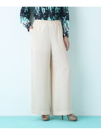 【SALE／37%OFF】サテンワイドパンツ PINKY&DIANNE ピンキー アンド ダイアン パンツ その他のパンツ ブラウン ブラック ベージュ【RBA_E】【送料無料】[Rakuten Fashion]