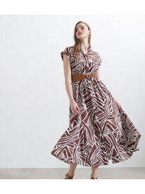 【SALE／40%OFF】◆アニマルプリントワンピース PINKY&DIANNE ピンキー アンド ダイアン ワンピース・ドレス ワンピース ネイビー ブラウン【RBA_E】【送料無料】[Rakuten Fashion]