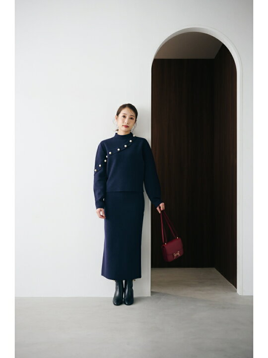 楽天市場】【SALE／40%OFF】[冨張愛コラボ]パールボタンニットプル  