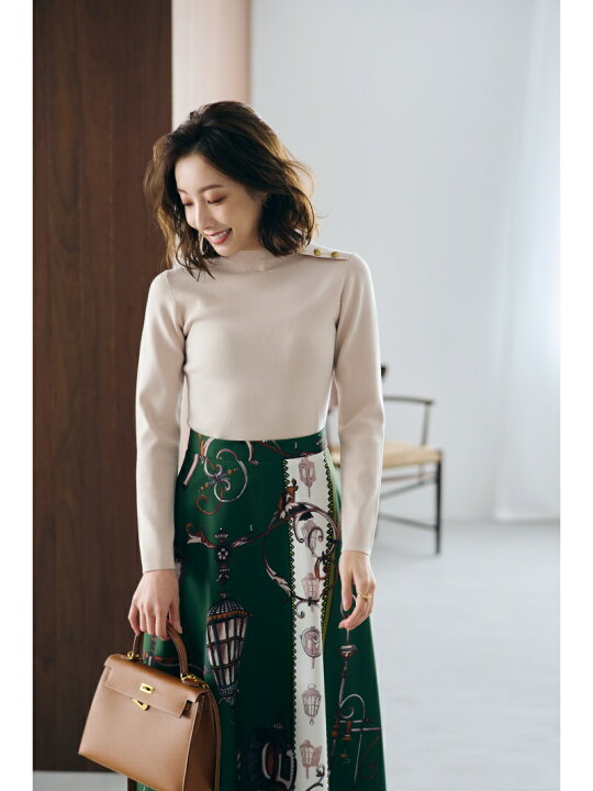 楽天市場】【SALE／30%OFF】[冨張愛コラボ]ニットコンビプリント 