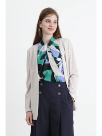 【SALE／50%OFF】ジャージノーカラージャケット PINKY&DIANNE ピンキー アンド ダイアン ジャケット・アウター テーラードジャケット・ブレザー ブラック ベージュ【RBA_E】【送料無料】[Rakuten Fashion]