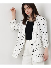 ショールカラーロングジャケット PINKY&DIANNE ピンキー アンド ダイアン ジャケット・アウター テーラードジャケット・ブレザー ブラック ホワイト【先行予約】*【送料無料】[Rakuten Fashion]