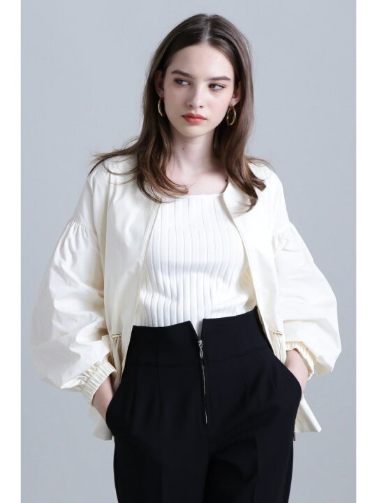 楽天市場】【SALE／50%OFF】◇タフタバルーンスリーブブルゾン 
