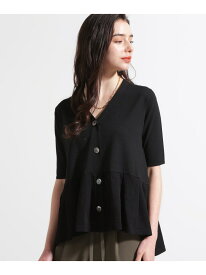 【SALE／40%OFF】◆シアーコンビペプラムカーディガン PINKY&DIANNE ピンキー アンド ダイアン トップス カーディガン ピンク ブラック ホワイト【RBA_E】【送料無料】[Rakuten Fashion]