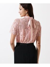 【SALE／49%OFF】リーフレースバックリボンブラウス PINKY&DIANNE ピンキー アンド ダイアン トップス シャツ・ブラウス ネイビー ピンク ブルー【RBA_E】【送料無料】[Rakuten Fashion]