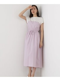 タフタドッキングワンピース PINKY&DIANNE ピンキー アンド ダイアン ワンピース・ドレス ワンピース パープル ブラック【送料無料】[Rakuten Fashion]