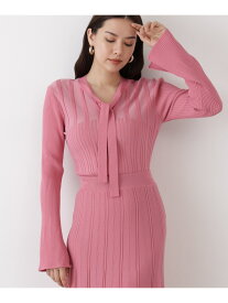 【SALE／40%OFF】◆ベルスリーブボウタイニットプルオーバー PINKY&DIANNE ピンキー アンド ダイアン トップス ニット ブラウン ピンク ネイビー【RBA_E】【送料無料】[Rakuten Fashion]