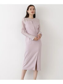 パールスリーブドッキングワンピース PINKY&DIANNE ピンキー アンド ダイアン ワンピース・ドレス ワンピース ブラック【送料無料】[Rakuten Fashion]