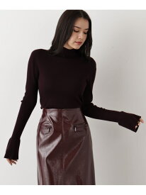 ◆ウールモックネックプルオーバー PINKY&DIANNE ピンキー アンド ダイアン トップス ニット ブラック ワインレッド【送料無料】[Rakuten Fashion]