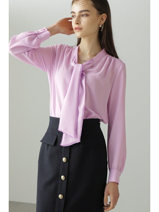 楽天市場】【SALE／40%OFF】◇チョーカー付きボウブラウス 
