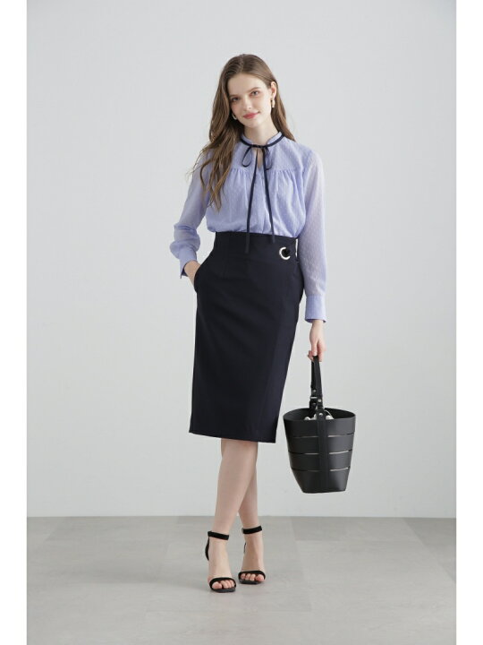 楽天市場】【SALE／50%OFF】◇カットジャカードリボンブラウス 