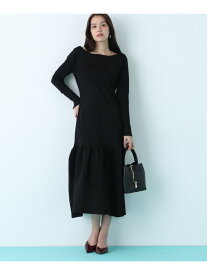 【SALE／30%OFF】ボートネックマーメイドニットワンピース PINKY&DIANNE ピンキー アンド ダイアン ワンピース・ドレス ワンピース ネイビー ブラック【RBA_E】【送料無料】[Rakuten Fashion]