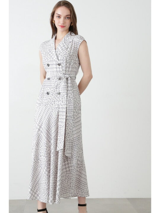 楽天市場】【SALE／50%OFF】ハウンドトゥースプリントワンピース 