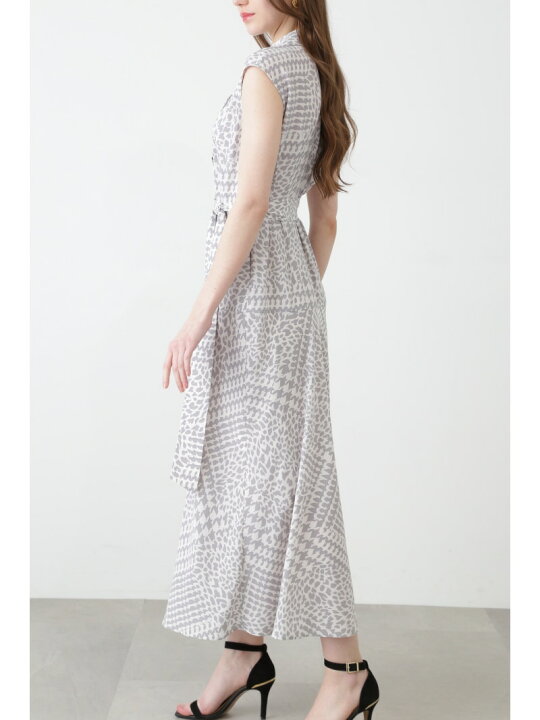 楽天市場】【SALE／50%OFF】ハウンドトゥースプリントワンピース 