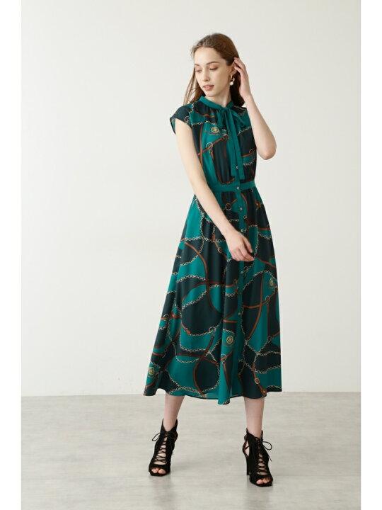 楽天市場】【SALE／60%OFF】◇スカーフプリントワンピース  