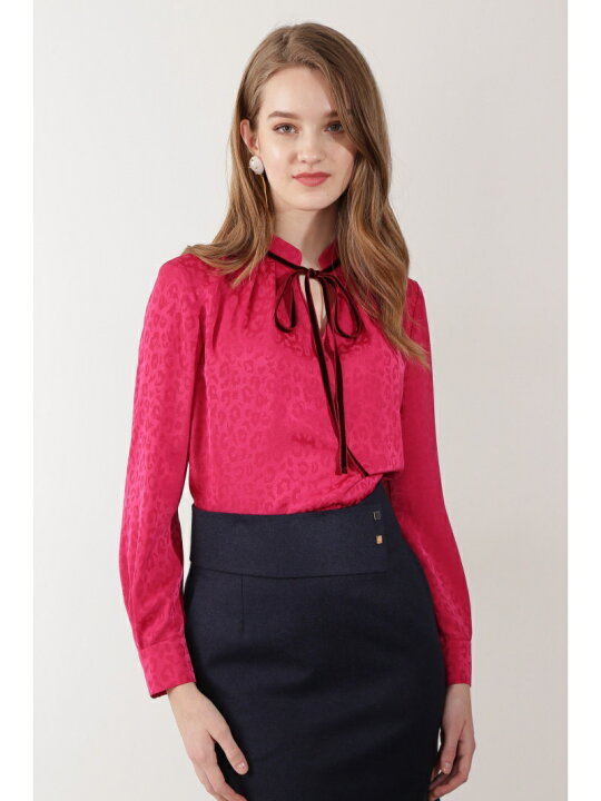 楽天市場】【SALE／60%OFF】◇別珍リボンアニマルジャカードブラウス  