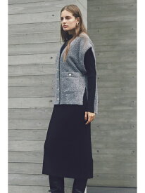 【SALE／57%OFF】ラメジレ付きニットワンピース PINKY&DIANNE ピンキー アンド ダイアン ワンピース・ドレス ワンピース ベージュ グレー【RBA_E】【送料無料】[Rakuten Fashion]