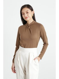 【SALE／30%OFF】◆タックネックニットプルオーバー PINKY&DIANNE ピンキー アンド ダイアン トップス ニット ネイビー パープル ブラウン【RBA_E】【送料無料】[Rakuten Fashion]