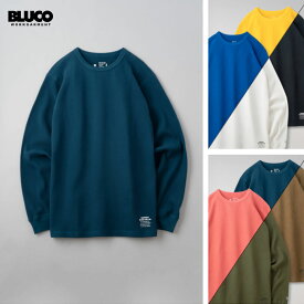 ☆送料無料☆BLUCO(ブルコ) OL-0214 2PAC THERMAL SHIRT 5色 A-pac(BK/WH) B-pac(NV/RD) C-pac(KH/OV) D-pac(BL/YL) E-pac(IV-BK/IV-NV)