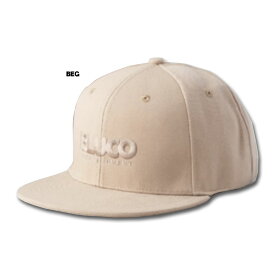 ☆送料無料☆BLUCO(ブルコ) OL-1413 6PANEL CAP -Logo- 4色(BLK/BRN/NVY/BEG)