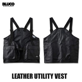 ☆送料無料☆BLUCO(ブルコ) OL-35-001 LEATHER UTILITY VEST