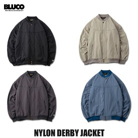 ☆送料無料☆BLUCO(ブルコ) OL-31-005 NYLON DERBY JACKET 4色(BLK/BEG/CHL/L.BLU)