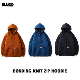 ☆送料無料☆BLUCO(ブルコ) OL-13-020 BONDING KNIT ZIP HOODIE 3色(CAM/NVY/BLK)